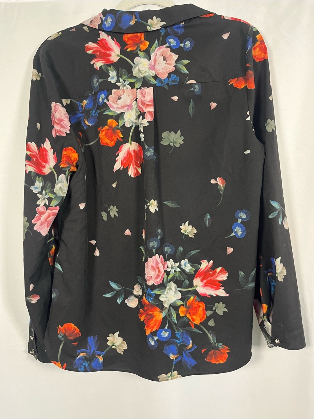 Ted baker London ebonny sandalwood floral print long sleeve blouse US SZ 8/M - Picture 7 of 11